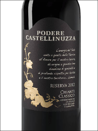 фото Podere Castellinuzza Chianti Classico Riserva DOCG Подере Кастеллинуцца Кьянти Классико Ризерва Италия вино красное