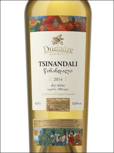 фото Dugladze Tsinandali Дугладзе Цинандали Грузия вино белое