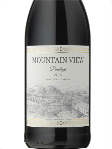 фото Mountain View Pinotage Western Cape WO Маунтин Вью Пинотаж Вестерн Кейп ЮАР вино красное