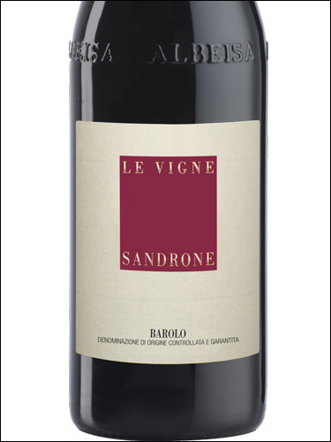 фото Sandrone Le Vigne Barolo DOCG Сандроне Ле Винье Бароло Италия вино красное