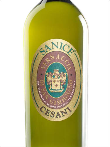 фото Cesani Sanice Vernaccia di San Gimignano DOCG Чезани Саниче Верначча ди Сан Джиминьяно Италия вино белое