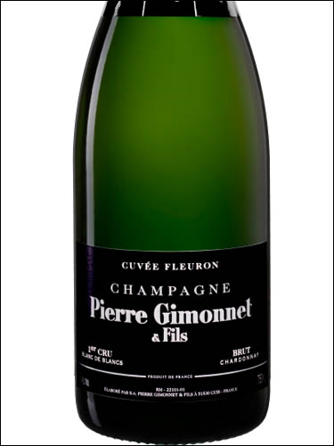 фото Champagne Pierre Gimonnet & Fils Fleuron Premier Cru Brut Шампанское Пьер Жимоне э Фис Флерон Премье Крю Брют Франция вино белое