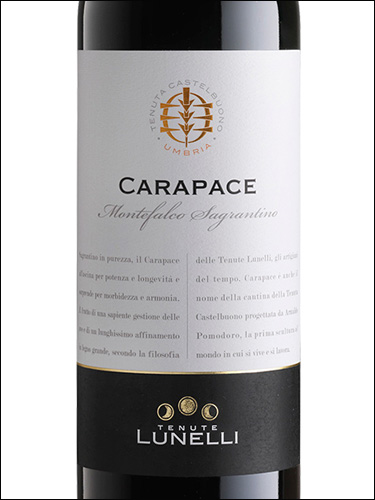 фото Tenute Lunelli Carapace Montefalco Sagrantino DOCG Тенуте Лунелли Карапаче Монтефалько Сагрантино Италия вино красное