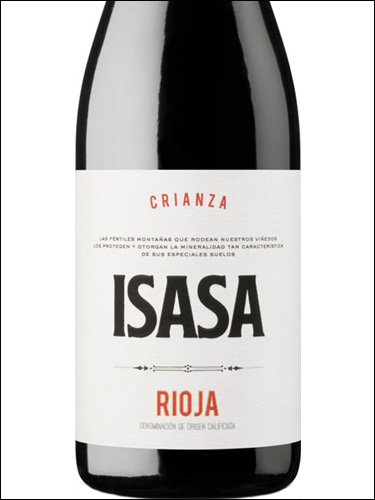 фото вино Isasa Crianza Rioja DOCa 