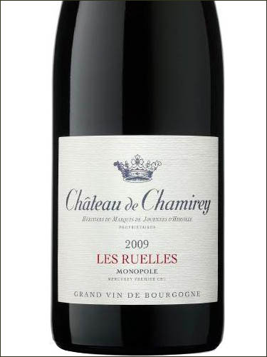 фото Chateau de Chamirey Mercurey Premier Cru Les Ruelles AOC Шато де Шамире Меркюре Премье Крю Ле Руэль Франция вино красное