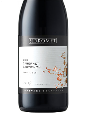 фото Sirromet Vineyard Selection Cabernet Sauvignon Granite Belt Сирромет Виньярд Селекшн Каберне Совиньон Гранит Белт Австралия вино красное