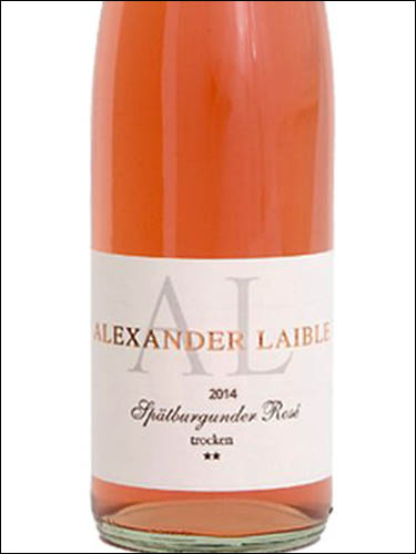 фото Alexander Laible Spatburgunder Rose trocken Александер Лаибле Шпетбургундер Розе Германия вино розовое