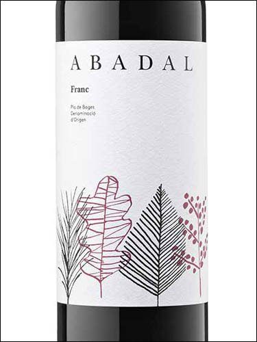 фото вино Abadal Franc Pla de Bages DO 