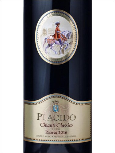фото Placido Chianti Classico Riserva DOCG Плачидо Кьянти Классико Ризерва Италия вино красное