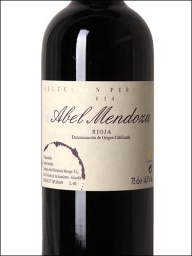 фото вино Abel Mendoza Seleccion Personal Rioja DOC 