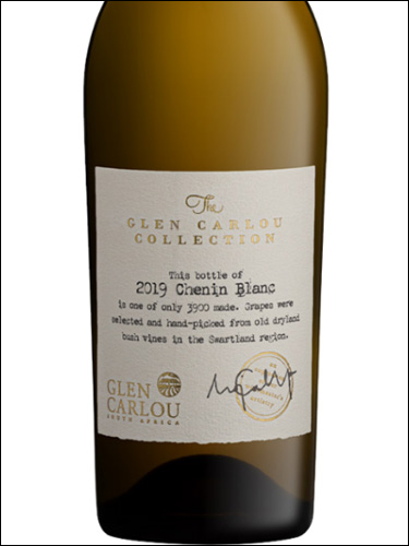 фото Glen Carlou Collection Chenin Blanc Глен Карлоу Коллекшн Шенен Блан ЮАР вино белое