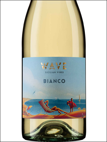 фото Wave Bianco Terre Siciliane IGP Вэйв Бьянко Терре Сичилиане Италия вино белое