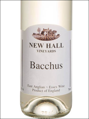 фото New Hall Vineyards Bacchus Нью Холл Виньярдс Бахус Великобритания вино белое