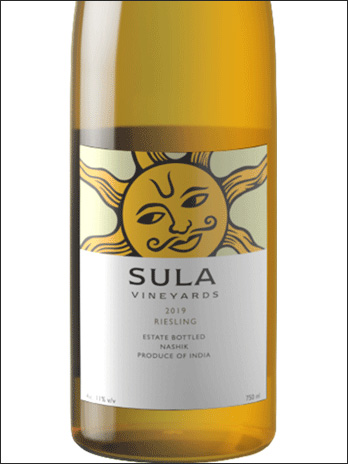 фото Sula Vineyards Riesling Сула Виньярдс Рислинг Индия вино белое