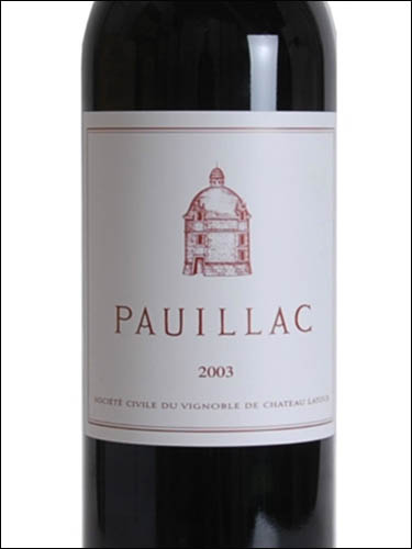 фото Le Pauillac de Chateau Latour Pauillac AOC Пойак де Шато Латур Пойак Франция вино красное