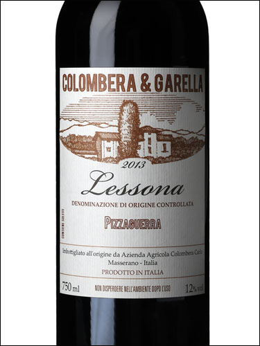 фото Colombera & Garella Pizzaguerra Rosso Lessona DOC Коломбера & Гарелла Пиццагуэра Россо Лессона Италия вино красное