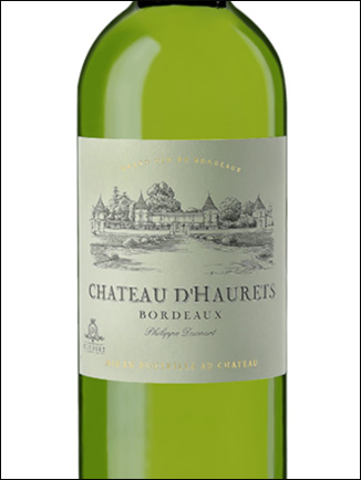фото Chateau d'Haurets Bordeaux Blanc AOC Шато д'Орэ Бордо Блан Франция вино белое