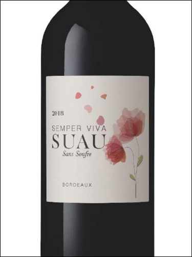 фото Suau Semper Viva Bordeaux Rouge AOC Сюо Семпер Вива Бордо Руж Франция вино красное