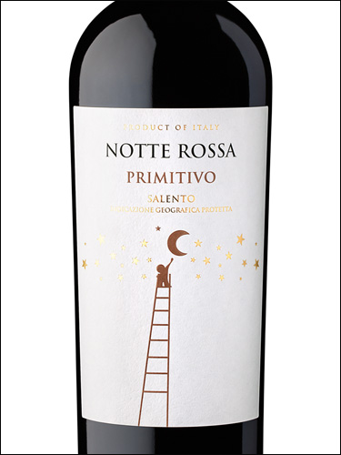 фото Notte Rossa Primitivo Salento IGP Нотте Росса Примитиво Саленто Италия вино красное