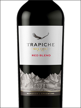 фото Trapiche Oak Cask Red Blend Трапиче Оук Каск Ред Бленд Аргентина вино красное
