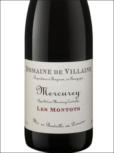 фото Domaine de Villaine Mercurey Les Montots АОС Домен де Виллен Меркюре Ле Монто Франция вино красное