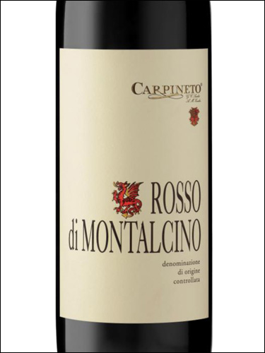 фото Carpineto Rosso di Montalcino DOC Карпинето Россо ди Монтальчино Италия вино красное
