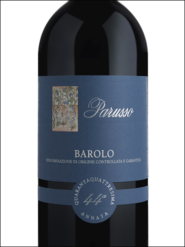 фото Parusso Barolo Etichetta Blu DOCG Паруссо Бароло Этикетта Блю Италия вино красное