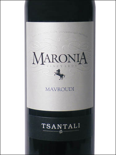 фото Tsantali Maronia Mavroudi Ismaros PGI Тсантали Марония Мавруди Исмарос Греция вино красное