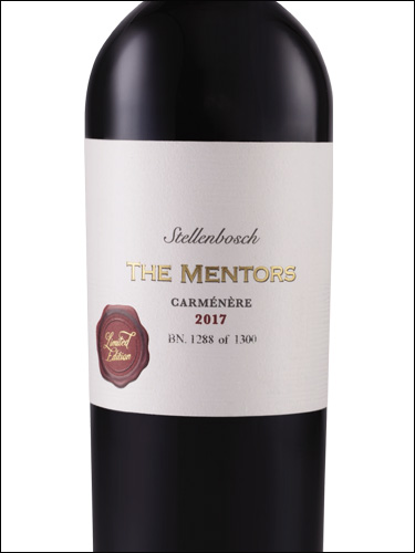 фото KWV The Mentors Limited Edition Carmenere КВВ Менторс Лимитед Эдишн Карменер ЮАР вино красное