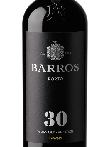 фото Porto Barros 30 Years Old Tawny Портвейн Барруш 30 лет выдержки Тони Порту Португалия вино красное