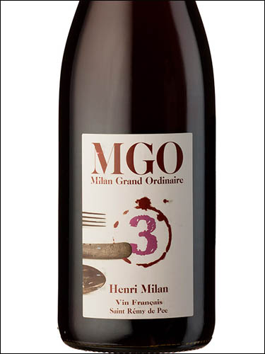 фото Henri Milan MGO 3 (Milan Grand Ordinaire) Анри Милан МГО 3 (Милан Гран Ординер) Франция вино красное