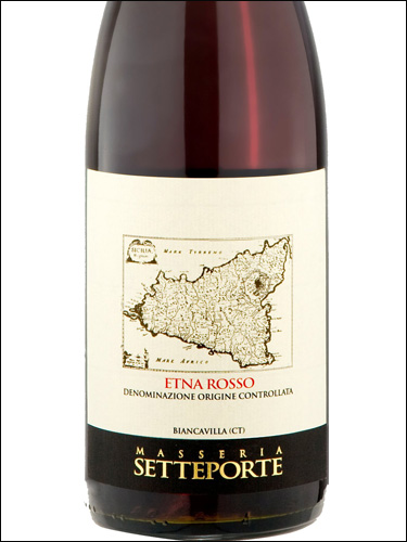 фото Masseria Setteporte Etna Rosso DOC Массерия Сеттепорте Этна Россо Италия вино красное