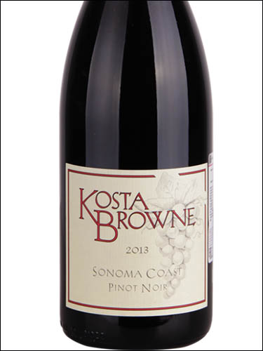 фото Kosta Browne Pinot Noir Sonoma Coast AVA Коста Браун Пино Нуар Сонома Коуст США вино красное