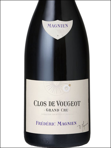 фото Frederic Magnien Clos de Vougeot Grand Cru AOC Фредерик Маньен Кло де Вужо Гран Крю Франция вино красное