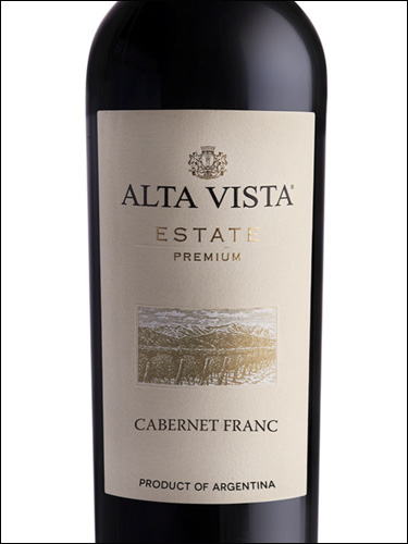 фото Alta Vista Estate Premium Cabernet Franc Альта Виста Эстейт Премиум Каберне Фран Аргентина вино красное