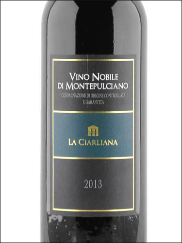 фото La Ciarliana Vino Nobile di Montepulciano DOCG Ла Чиарлиана Вино Нобиле ди Монтепульчано Италия вино красное