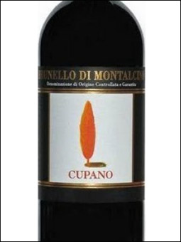 фото Cupano Brunello di Montalcino DOCG Купано Брунелло ди Монтальчино Италия вино красное