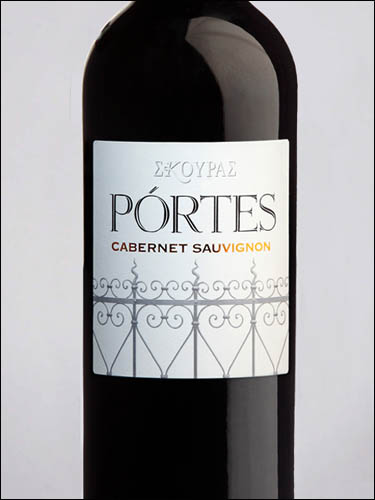 фото Skouras Portes Cabernet Sauvignon Peloponnese PGI Скурас Портес Каберне Совиньон Пелопоннес Греция вино красное