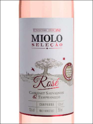 фото Miolo Seleção Cabernet Sauvignon & Tempranillo Rosé Миоло Селесан Каберне Совиньон & Темпранильо Розе Бразилия вино розовое