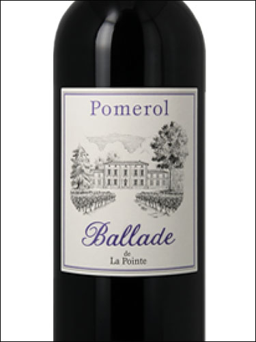 фото Ballade de La Pointe Pomerol AOC Балад де Ля Пуант Помроль Франция вино красное