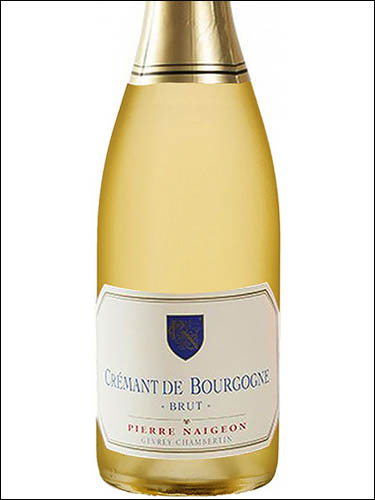фото Pierre Naigeon Brut Cremant de Bourgogne AOC Пьер Нежон Брют Креман де Бургонь Франция вино белое