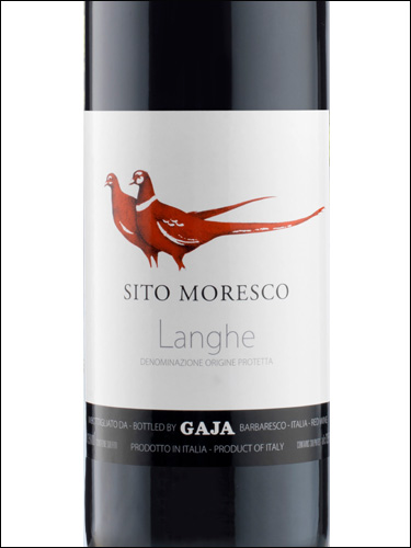 фото Gaja Sito Moresco Langhe Rosso DOC Гайа Сито Мореско Ланге Россо Италия вино красное