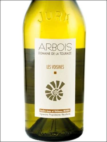 фото Domaine de la Touraize Chardonnay Les Voisines Arbois AOC Домен де ла Турез Шардоне Ле Вуазин Арбуа Франция вино белое