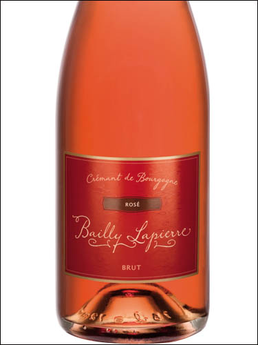 фото Bailly Lapierre Rose Brut Cremant de Bourgogne AOC Байи Лапьер Розе Брют Креман де Бургонь Франция вино розовое