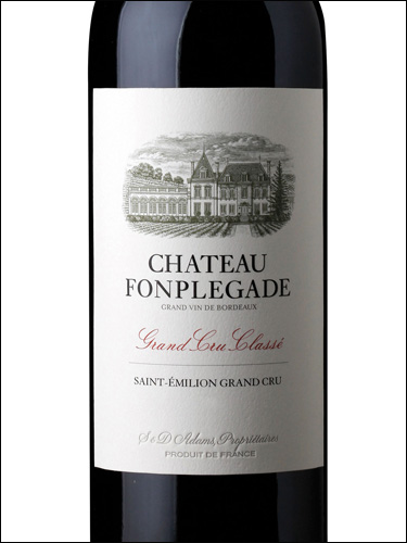 фото Chateau Fonplegade Grand Cru Classe Saint-Emilion Grand Cru AOC Шато Фонплегад Сент-Эмильон Гран Крю Франция вино красное
