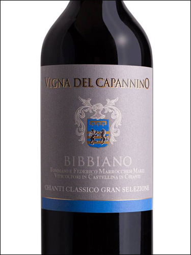 фото Bibbiano Vigna del Capannino Chianti Classico Gran Selezione DOCG Биббиано Винья дель Капаннино Кьянти Классико Гран Селеционе  Италия вино красное