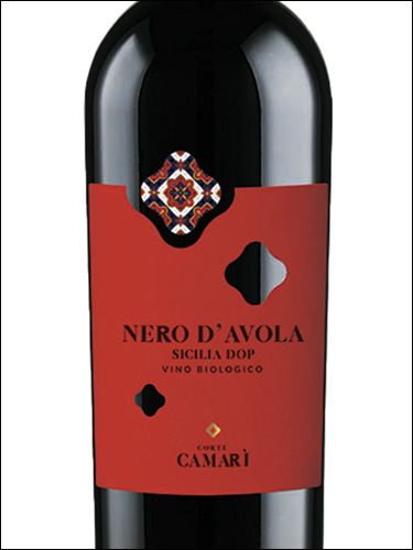 фото Corte Camari Nero d’Avola Sicilia DOP Корте Камари Неро д’Авола Сицилия Италия вино красное