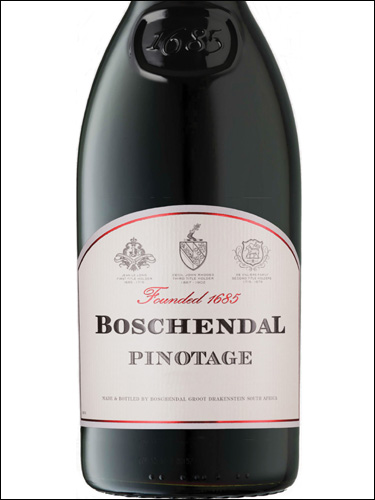 фото Boschendal 1685 Pinotage Бошендаль 1685 Пинотаж ЮАР вино красное