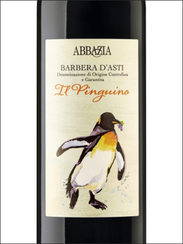 фото Abbazia Il Pinguino Barbera d’Asti DOCG Аббация Пингвин Барбера д’Асти Италия вино красное