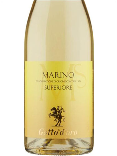 фото Gotto d'Oro Marino Superiore DOC Готто д'Оро Марино Супериоре Италия вино белое